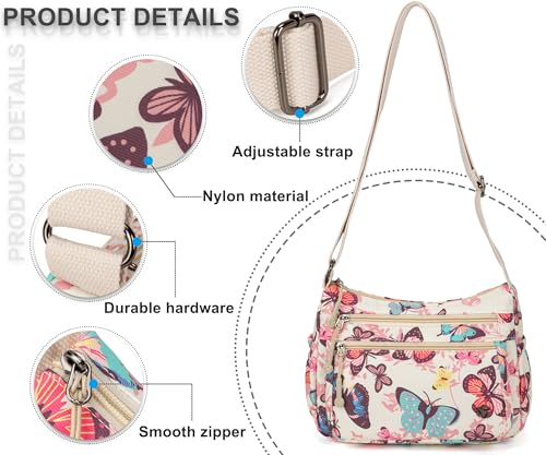 Image of Pealwel Casual Crossbody Bag with Anti Theft Pocket - Women Lightweight Water-Resistant Purse Bag