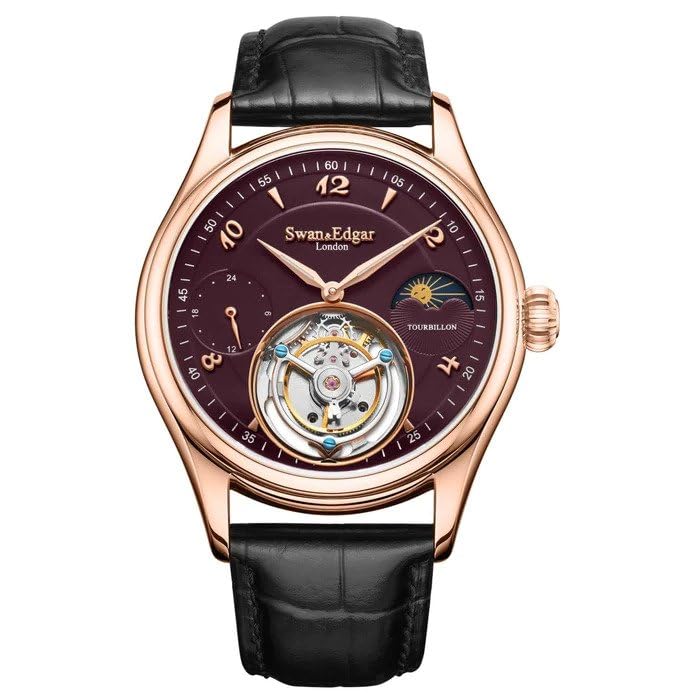 Limited Edition Swan Edgar Hand Assembled Whirlwind Tourbillon Automatic  Rose Red