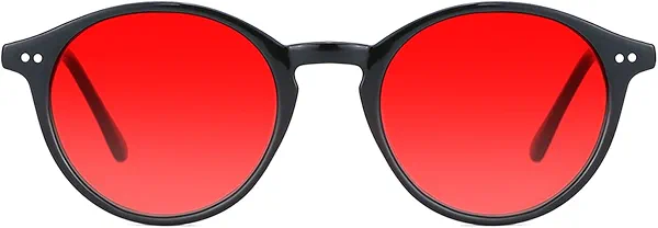 TIJN Blue Light Blocking Glasses Men Women Vintage Thick Round Rim Frame Eyeglasses
