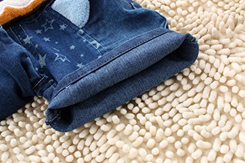 KIDSCOOL SPACE baby zomer katoenen denim lachende aap zachte korte overall - Image 5