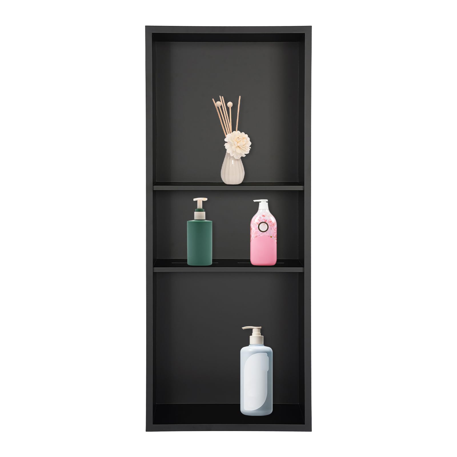 Niche de douche rectangulaire acier inoxydable design encastrable