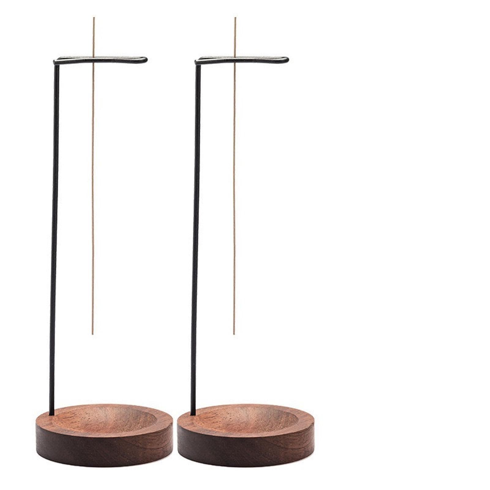 Incense Holder, 2Pcs Wooden Upside Down Incense Burner for Sticks