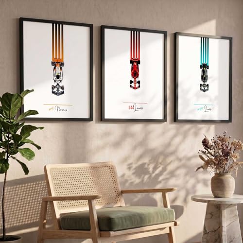 Image of kotart Big Sports Cars Framed Posters Gift Items for Boys Room Wall Decoration Bedroom Living Room Office Studio Decor | Car Poster Frame for Wall Decor Set Of 3 Size (10 X 13 inch)