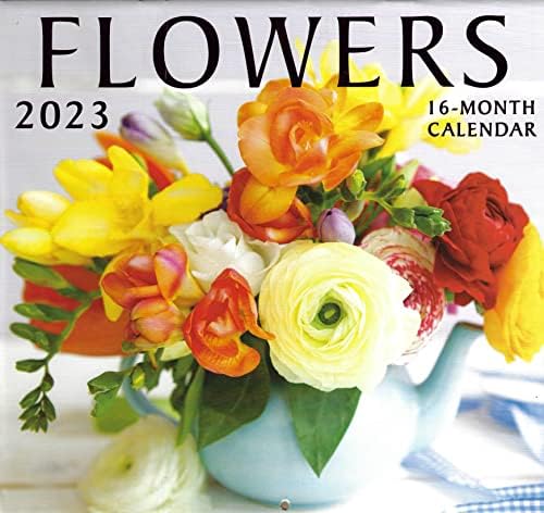 2023 Flowers Full Size Wall Calendar for Planning, Scheduling, and Organizing