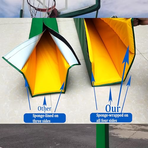 Tapis de protection basket-ball carré amortisseur de choc imperméable 182,9cm