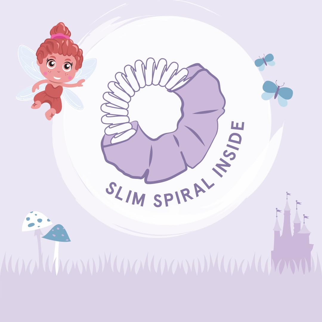 Invisibobble Gumki do włosów dla dzieci w kolorze niebieskim i różowym Sprunchie Slim Kids x2 - Gumki do włosów dla niemowląt nie ranią włosów dziewczynka - Scrunchies włosy zapobiegające ciągnięciu
