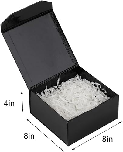 Vista 38 de 5 cajas de regalo de color oro rosa de 9.5 x 7 x 4 pulgadas con tapas para regalos, caja de regalo magnética, pequeñas cajas de regalo