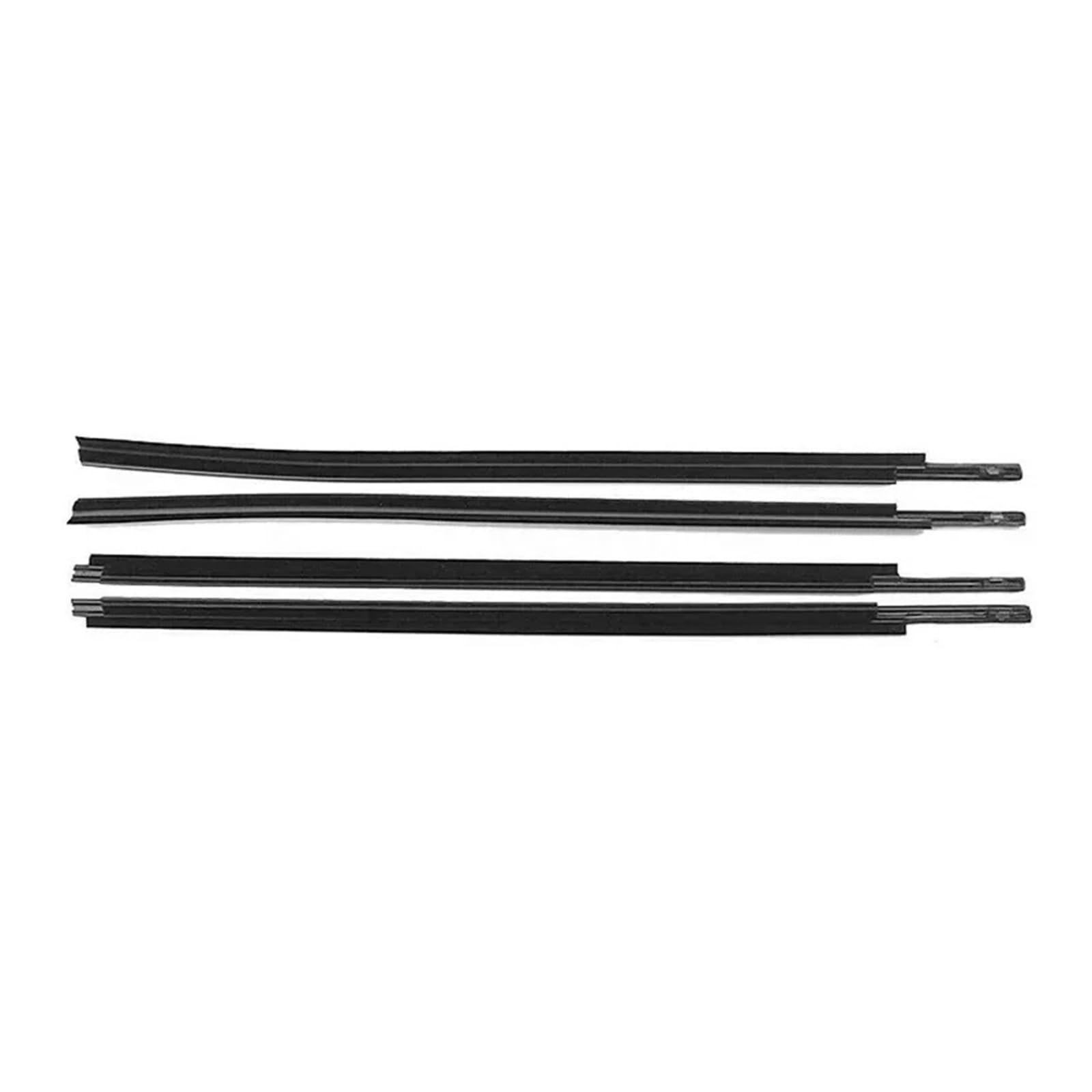 Rubber Seal Weather Stripping for Toyota for Tundra for Crew for Max 2007-2018 (4 Doors) Car Side Door Windows Weatherstrips Glass Sealing Weather Strips