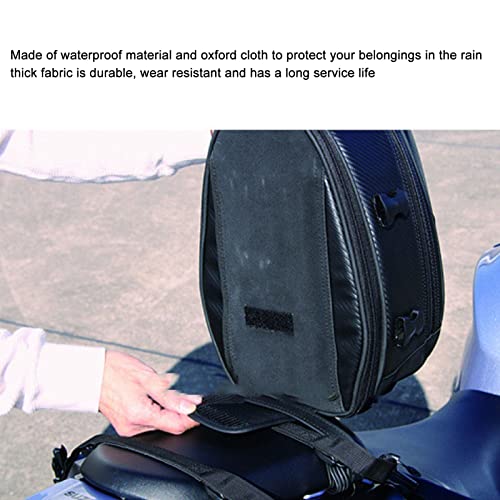 Bolsa trasera para moto expandible, capacidad de 14.5-18.5L, para la mayoría de motos y motos de terreno miniatura 6