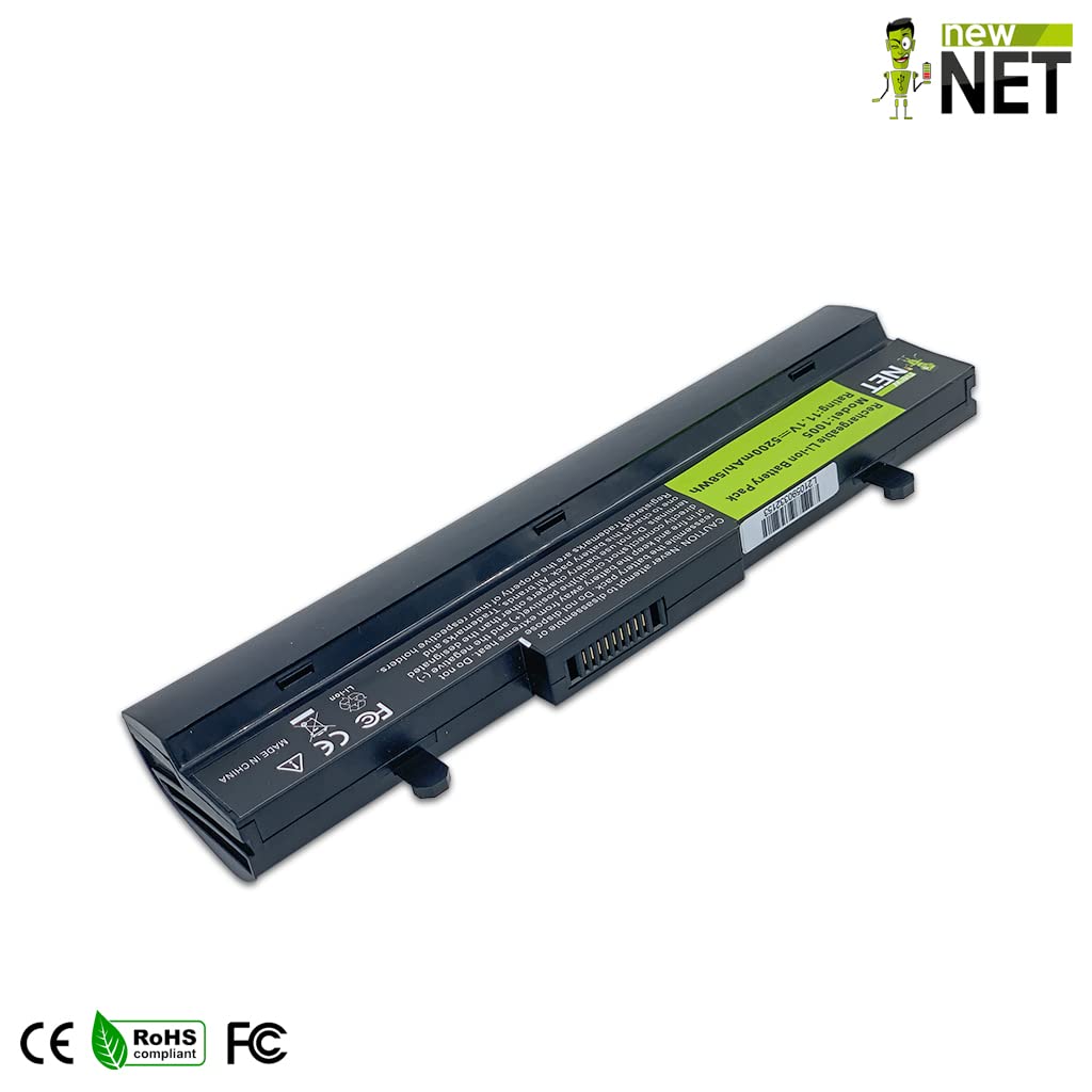 New Net - Batteria da 5200mAh Compatibile con Notebook ASUS EEE PC 1101HAG 1101HGO 1102HA 1104HA 1106HA 1108HA 1110HA R1001PX R1005PX R101 R101D R101PX R101X R105 R105D AL31-1005 AL32-1005
