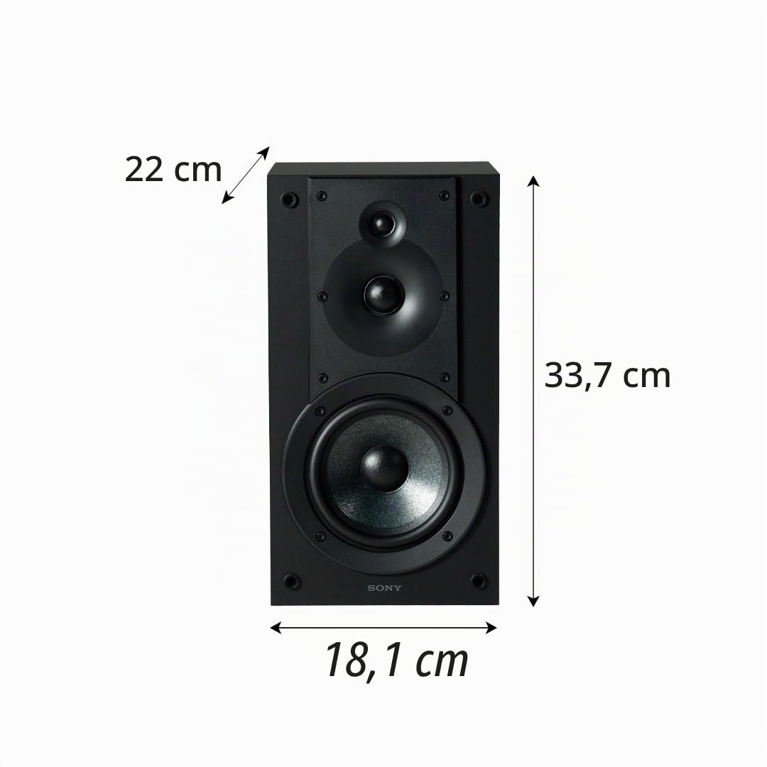 Sony SS-CS5M2 3-Wege-3-Treiber-Bücherregallautsprecher (Paar), Modell 2025 – Ansicht 2