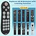 Upgraded Big Buttons Universal TV Remote with Backlit, Learning IR Remote Control Replaces All Infrared Remotes for TVs, DVD Players & Set-Top Boxes, Easy to Use for Seniors (Not for Voice/RF Remotes)