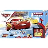 Carrera - 20063037 - Carrera First Disney Pixar Cars – Race of Friends Autorennbahn I 2,4m Rennstrecke I 2 fernge ...