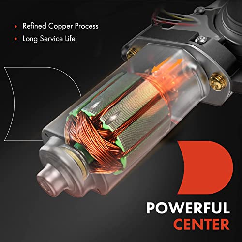 Image of A-Premium Power Window Lift Motor Front Passenger Side, with 2-Pin Plug | Compatible with Chrysler 300 2005-2010 & Dodge Charger 2006-2010, Magnum 2005-2008 Replace# 5065470AF
