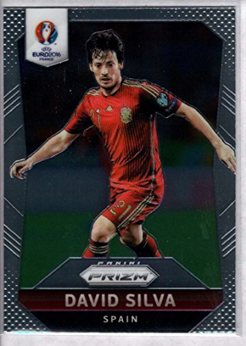 2016 Panini UEFA Euro Prizm #40 David Silva Spain EURO '16 Soccer Futbol Trading Card