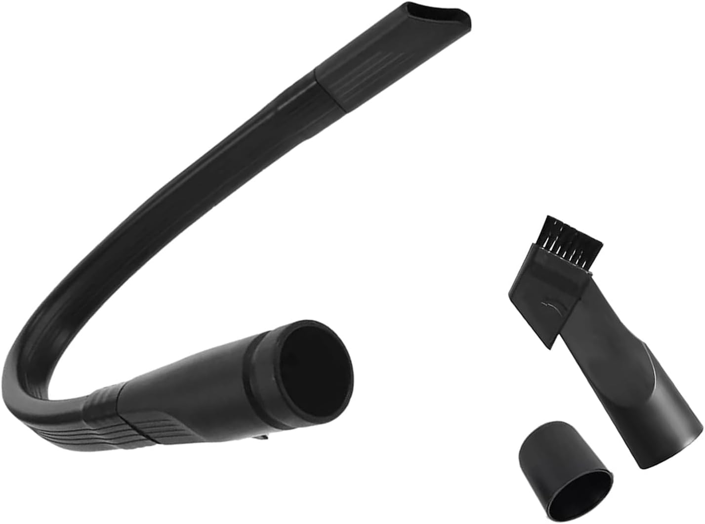 Flexible Crevice Tool Vacuum Attachment with Removable Brush Head Connector Hoses Helps Clean Cobwebs On the Ceiling