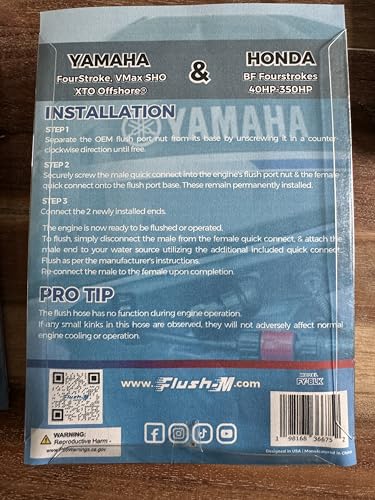 Flush-M Outboard Quick Connect Flush Kit for Yamaha & Honda, Compatible with Yamaha V Max SHO - Image 4