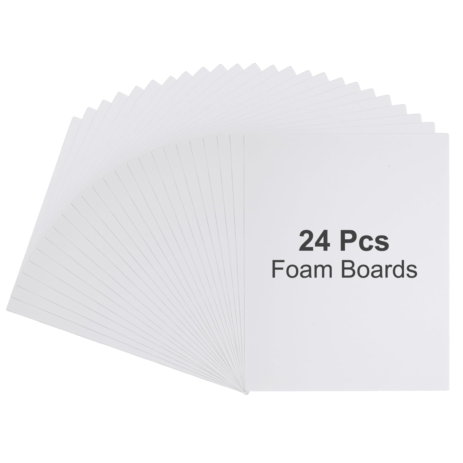 PATIKIL 24 Piezas De Tableros De Espuma, 406 X 305 X 3/16" (5mm) Grosor Tablero De Núcleo De Espuma Lámina De Poliestireno Hoja De Cartel De Doble Cara Blanco