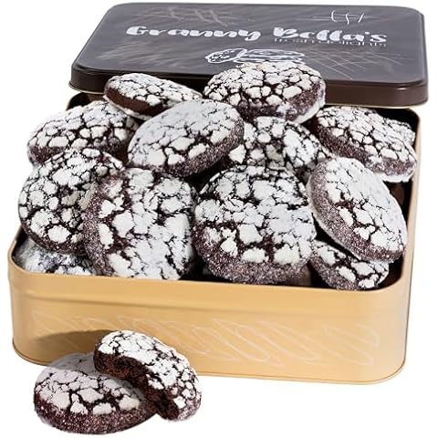 Christmas Gift Baskets, Holiday Chocolate Crinkle Cookie Gifts for Women, Gourmet Food Delivery for Men, Grandma, Coworkers Family and Friends Cover