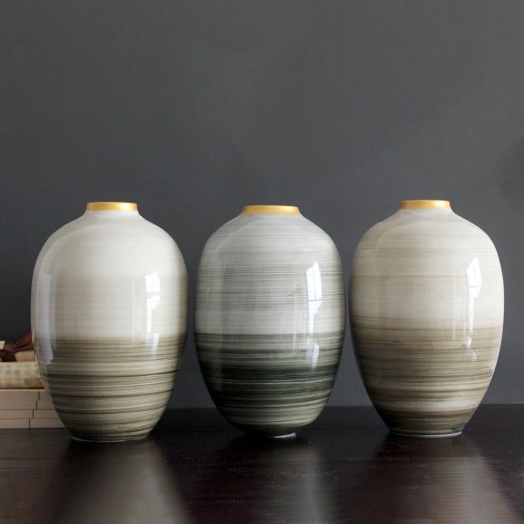 Vaso Soggiorno Vaso in Ceramica Composizione Floreale in Stile Cinese Ornamenti Floreali creativi Dipinti a Mano Vasi di Fiori