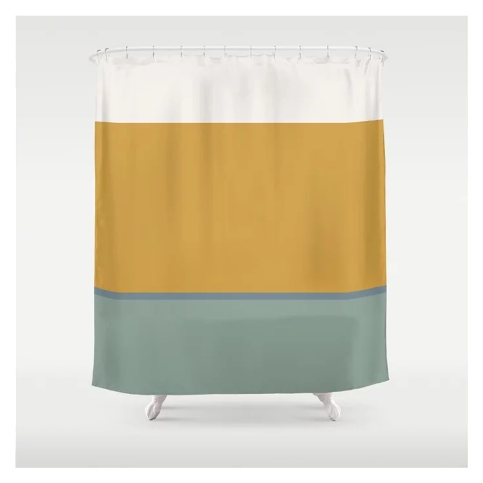 Rideau Douche Rideau de Salle de Bain à Motif de Blocs de Couleurs, Simple et Moderne, décoration de la Maison, Baignoire étanche, Rideau de Douche de personnalité créative(11,200x180cm)