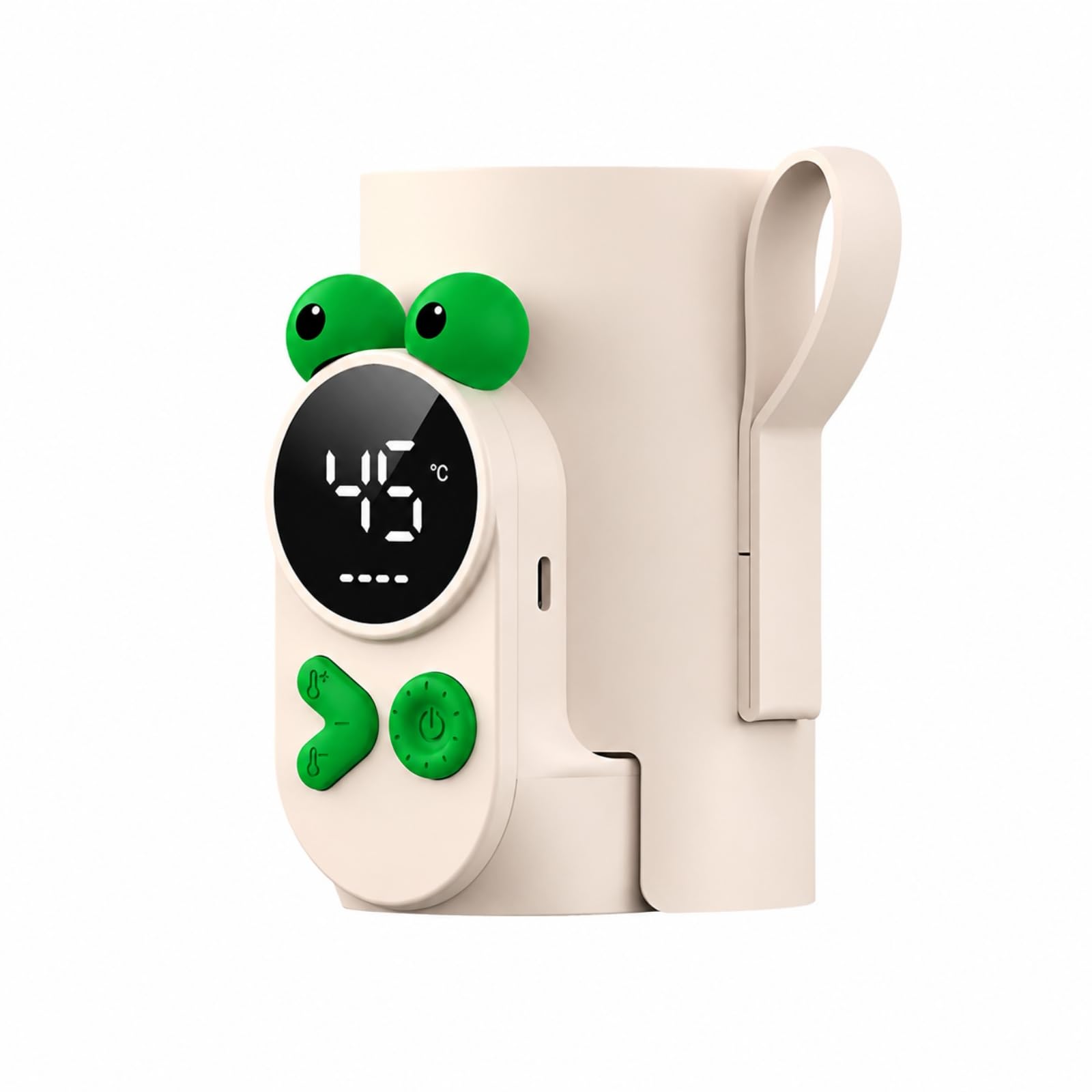 Baoblaze Calentador Biberones Inalámbrico con Función Memoria Calentador Biberones con Pantalla Digital Compacto para Cuidado Nocturno, Verde -26b, Estilo C
