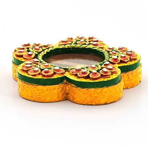 Little India Exclusive Kundan Meenakari Flower Container - Image 2 thumbnail