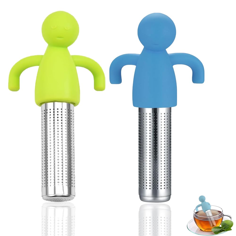 Lot De 2 Infuseurs à Thé En Inox - Diamètre 8 Cm - Filtre Anti-fuites - Pour Théière Et Bouilloire - Réutilisable Et Facile à Nettoyer - 3