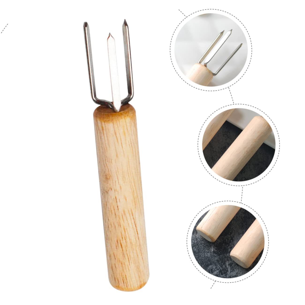 GLEAVI 5 Sätze Teiliges Maiskolbenhalter Aus Multifunktionale Bbq Gabeln Für Grillen Und Camping Praktische Spieße Für Fleisch Und Gemüse 6 Stücke * 5