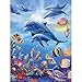 Produktbild DIY 5D Diamant Malen nach Zahlen Kit 5D Diamant Painting Strand und Meer Delphin Strass Stickerei Kreuzstich Kits Supply Kunst Handwerk Leinwand Wanddekor Home Decor 30 x 40 cm