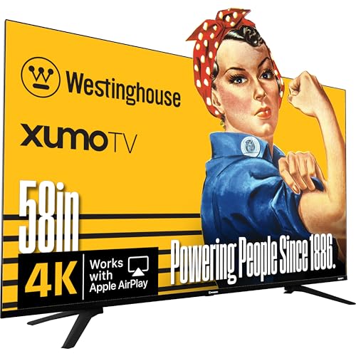 Westinghouse 58-inch Smart TV, 4K UHD Xumo TV w/ HDR10,...