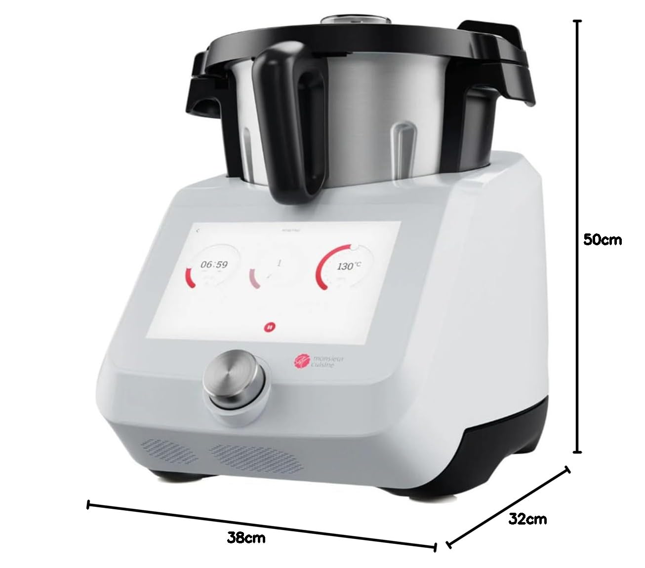SILVERCREST® Küchenmaschine Mixer Monsieur Cuisine Smart »SKMS 1200 A1«, 1200W, 8-Zoll-Display, Wlan