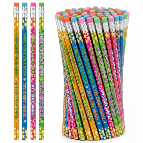 Fuyoooo pack de 144 lápices de matemáticas color negro miniatura 1
