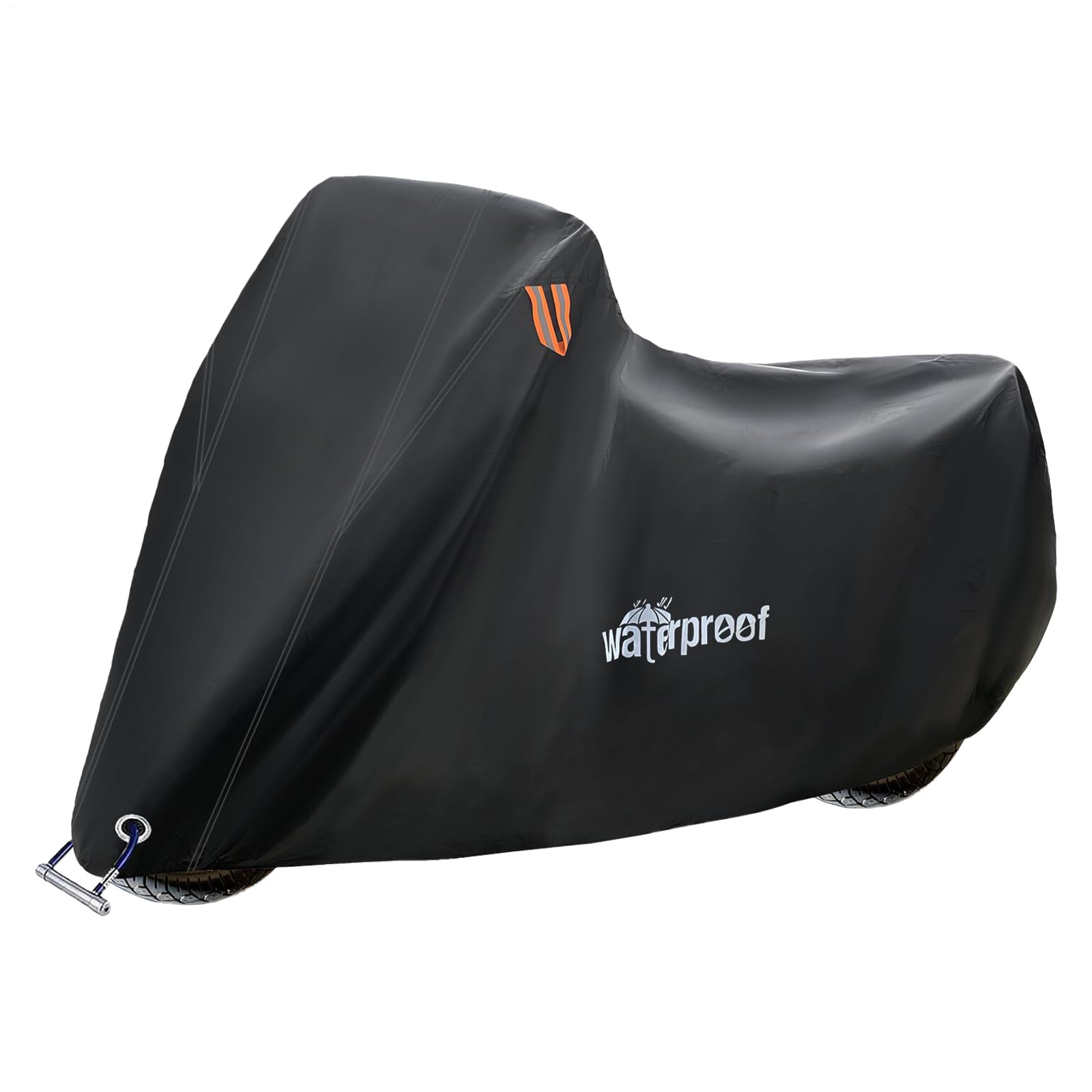 Funda de bicicleta resistente al polvo y lluvia con agujeros para candado seguro