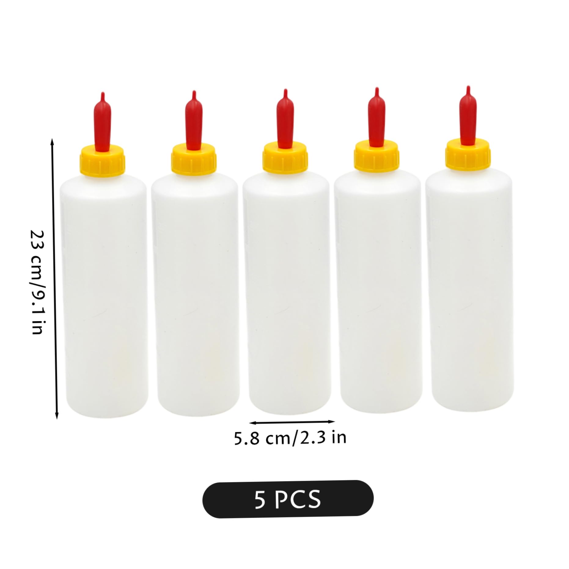 Biberon de chèvre, 5 pièces biberon de chèvre biberons 400 ml pour nourrir les bébés chèvres agneau avec tétines remplacement pour nourrir le bétail veau d'agneau mouton