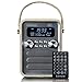 Produktbild Lenco PDR-051 Tragbares DAB+ Retro Radio - PLL FM Radio mit Bluetooth - Integrierter Akku - 1800mAh - Uhr und Timer - 5 Watt RMS - Fernbedienung - Taupe