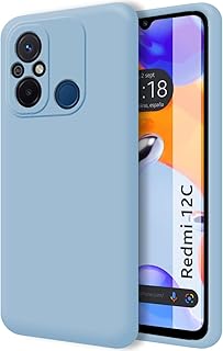 Tumundosmartphone Funda Silicona Líquida Ultra Suave para Xiaomi Redmi 12C Color Azul
