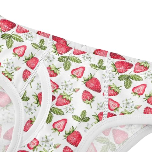 Boys' Exclusive Briefs Toddler Underwear 95% Combed Cotton Boxerbriefs 2T Strawberry Pattern 564