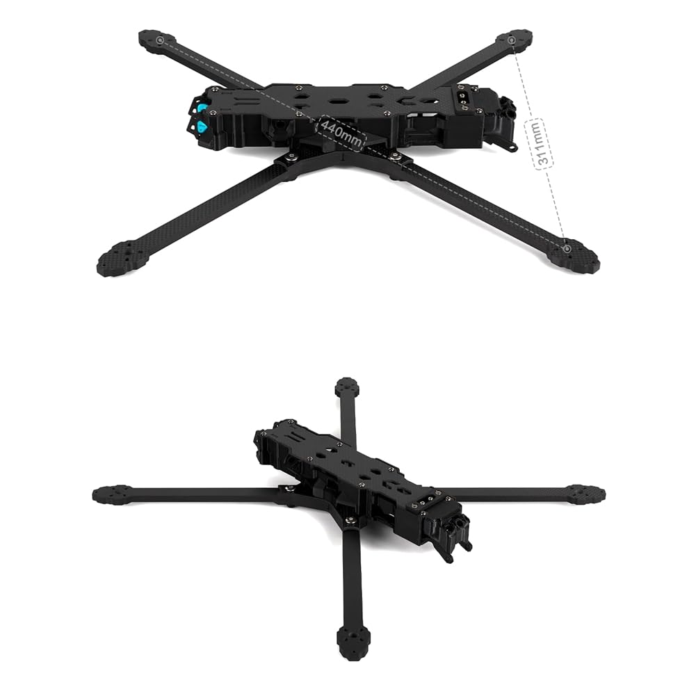 stelaż drona, Dla MANTA 10 Cal Lite cali FPV Freestyle Drone Ture X zestaw ze szkieletem 402mm rozstaw osi T700 kompatybilne z węglem 10-calowe śmigło