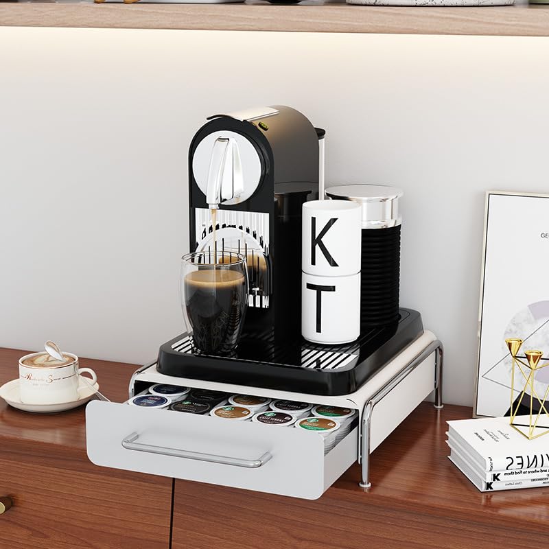 Schubladen fr Kapseln kompatibel fr Tassimo,Kaffeekapsel-Speicher-Fach  und Maschinen-Standplatz 2-in-1 fr Tassimo-Maschine-30,5 * 31,5 * 10cm-  (36 Stck) wei : Amazon.de: Kche, Haushalt & Wohnen