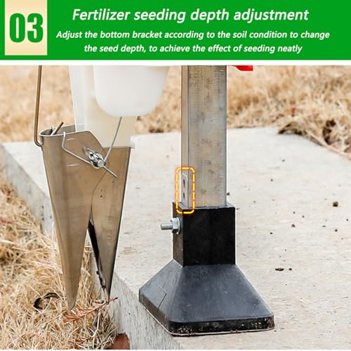 Manual sembradora y fertilizadora de semillas manual miniatura 3