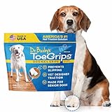Dr Buzby's Medium ToeGrips for Dogs - Instant Traction on Wood/Hardwood Floors - Anti Slip Relief - Grippers for Senior Dogs - Stop Sliding Instantly - Rubber Nails for Paws - 1 Pack (20 Grips)