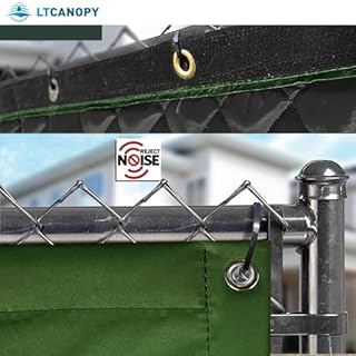 LTCANOPY Barriera Acustica per Esterni Coperta Insonorizzante Schermo Isolato Acusticamente Parete di Protezione dal Rumore per Riduzione del Rumore in Cantieri, Campi Sportivi, Isolamento Acustico