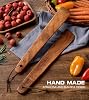 12 inch Teak Wooden Spatula for Cooking, Small Wood Flipper, Egg Scraper, Flat Wood Turner, Multipurpose Wooden Cooking Utensils, Spatulas Spoons Perfect for Flipping, Scraping & Turning, Set of 2 #4