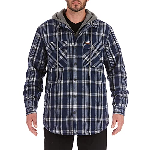 Smith's Workwear Men's Sherpa Lined Microfleece Shirt Jacket