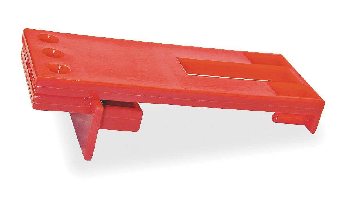 Connector Lockout, Red, 1/4In Shackle Dia.