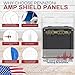 PENNZONI Amp Shield, Amp Acrylic Shield, Guitar Amp Shield, Clear Acrylic Panel Amp Shield with Plastic Hinges (3 Panels, 3ft x 4ft)