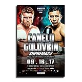HYYNN Canelo Alvarez Vs GGG 1 Fight Boxing Poster Decorative Painting Canvas Wall Art Living Room Po