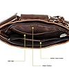 Xieben Vintage Leather Fanny Pack for Men Waist Bag Hip Outdoor Travel Purse Phone Bum Belt Messenger Shoulder Sling Chest Bags Brown #3