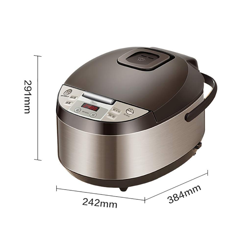 Cuiseur à Riz, avec Cuiseur Vapeur, 5L-860W, Isolation Intelligente, Petits Appareils Multifonctions, Convient Aux Ménages / 5-8 Personnes